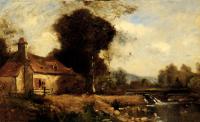 Paul Desire Trouillebert - A Cottage By A Stream